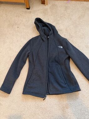 The North Face Women’s Hooded Teddy Fleece Jacket - Charcoal